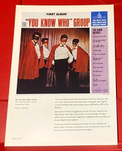 The You Know Who Group First Album Cover Art PICTURE / PRINT 7.5" x 5.5" - Picture 1 of 3