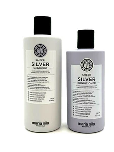 Maria Nila Sheer Silver Shampoo 11.8 oz & Conditioner 10.1 oz /Color Care/Vegan - Picture 1 of 1