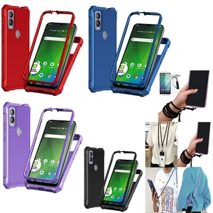 Funda de teléfono para Cricket Icon 5 / AT&T Motivate 4 estuche a prueba de golpes de cuerpo completo - Imagen 1 de 24