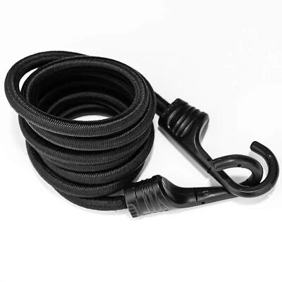 72 Inch Black Bungee Cords With Hooks Heavy Duty - Image 1 of 4