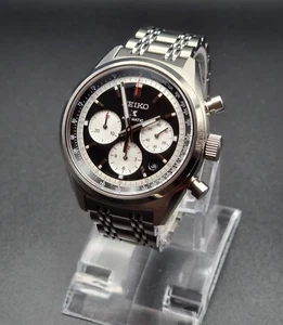 (NEW) Seiko Prospex Speedtimer Glossy Black 1972 Chrono Automatic (SRQ053J1) - Picture 1 of 16