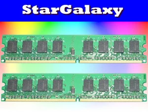 4GB 2X 2GB Kit DDR2 PC5300 LOW DENSITY PC2-5300 667MHz Desktop Memory 240-PinS - Picture 1 of 3