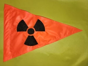 Custom Triangle Nuclear Safety flag Recumbent Trike ATV UTV BICYCLE PLAYHOUSE - Picture 1 of 5
