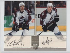 2006 Be A Player Portraits Dual Signature Milan Hejduk Marek Svatos #DS-HS Auto