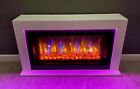 Suncrest Lumley Electric Fireplace Fire Heater Heating Real Log Effect Lighting