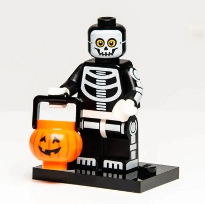 Lego CMF 14 Skeleton Guy Jack O' Lantern Halloween Disfraz 71010 (negro (col14-11) Foto 1 de 4