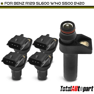 4 个凸轮轴和 1 个曲轴位置传感器适用于梅赛德斯-奔驰 S420 S500 96-99 — 第 1/4 张图片