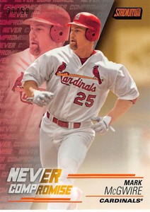 MARK McGWIRE 2018 Stadium Club Never Compromise Orange #33/50 #MMC (D3724)