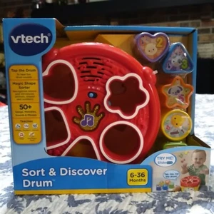 VTECH Sort & Discover Trommel 6-36M Musikform Sortierer Zahlen Bildung Lernen - Bild 1 von 6