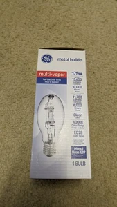 GE Multi-Vapor LAMP 30951MVR175/U/LTP 175W Metal Halide M57/E ballast E39 Mogul - Picture 1 of 11