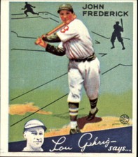 1934 Goudey '85 Reprints Brooklyn Dodgers Baseball Card #47 John Frederick