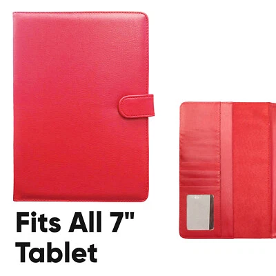 Cover For Universal 7" inch Tablet PU Leather Shockproof Stand Folio Case UK - Image 1 of 4