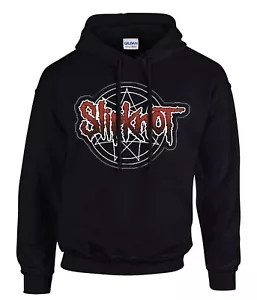 Slipknot Rockband Rock Music Logo Hooded Kapuzenpullover Schwarz -31184 -SW - Bild 1 von 2