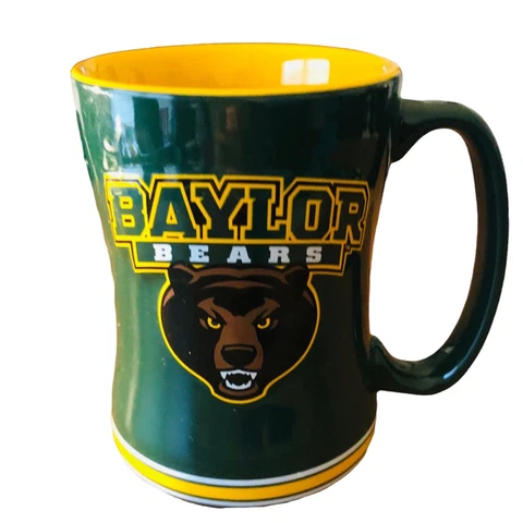 Baylor University Bears Coffee Mug Green Yellow College Souvenir Cup Sports Cover