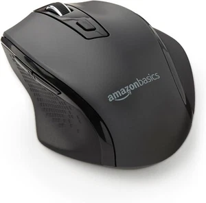 (LOT x3) AmazonBasics Ergonomic 2.4 Ghz Wireless Optical PC Mouse DPI Black - Picture 1 of 2