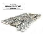 HUNDRED PROOF HARDWARE H Series Engine Bolt Kit H22 H22a H23 Prelude  [Silver]
