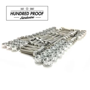 HUNDRED PROOF HARDWARE H Series Engine Bolt Kit H22 H22a H23 Prelude  [Silver] - Bild 1 von 3