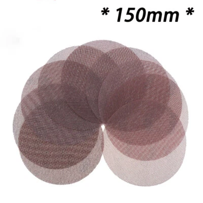 6" 150mm Mesh Abrasive Sanding Discs Hook and Loop Sandpaper Disc P80-P1000 Grit