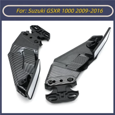 Espejos retrovisores Wind Wing con estilo de fibra de carbono para Suzuki GSXR1000 2009-2016 Foto 1 de 4
