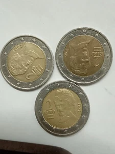 2 euro coin Austria 2010 2011 ot X3 different rarest Austrian finds set lot - Picture 1 of 5