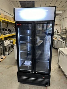 Brand New Elite Commercial 2 Door Glass Front Drinks Fridge - Picture 1 of 8