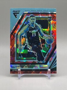 Keegan Murray 2022-23 Panini Flux #228 Red Cracked Ice Prizm Rookie 🔥