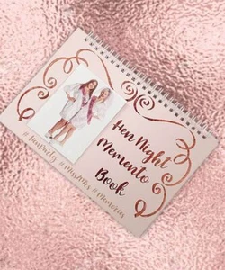 HEN PARTY SCRAPBOOK / MEMENTO BOOK PINK & ROSE GOLD HEN NIGHT ACCESSORIES - Picture 1 of 1