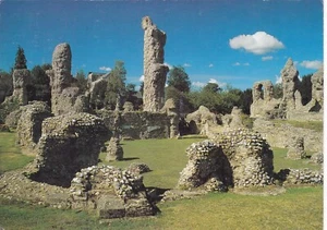 Bury St Edmunds Abbey Ruins Postcard posted 1998 mark on face - Picture 1 of 2