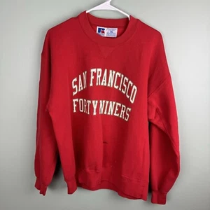 Vintage San Francisco 49ers NFL Russell Athletic Crewneck Sweatshirt USA Size XL - Picture 1 of 5