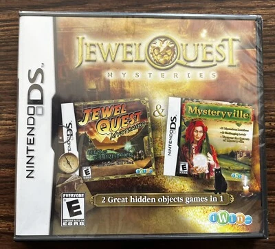 NINTENDO DS JEWEL QUEST MYSTERIES 2 GREAT HIDDEN OBJECTS GAMES IN 1 MISB - Image 1 of 2