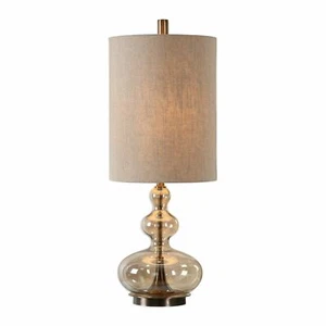 Uttermost 29538-1 Formoso Amber Glass Table Lamp - Picture 1 of 3