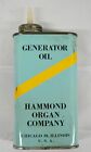 Vintage Hammond Organ Company Generator Oil Tin Can