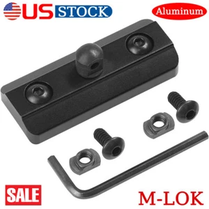 【UPGRADED】Aluminum M-LOK M-Rail Bipod Mount Adapter For Adopter & Sling Stud USA - Picture 1 of 10