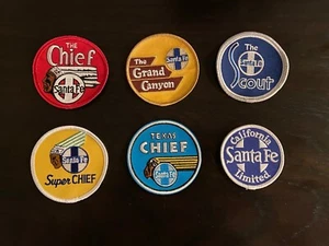 Aufnäher - 6 Santa Fe Personenzug Aufnäher (ATSF) #PASS - NEU - Reproduktionen - Bild 1 von 1
