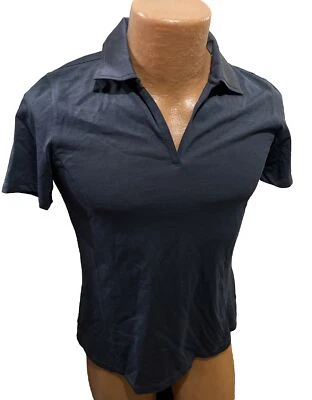 Cutter & Buck женщин v-образным вырезом коротким рукавом рубашка-поло для гольфа впитывающий размер большой новый - Изображение 1 из 4