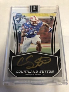 2018 Panini Instant Access Black Courtland Sutton Broncos Gold Autografo RC #1/1 - Foto 1 di 2