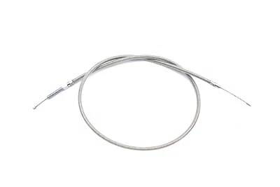 53.31 inch Braided Stainless Steel Clutch Cable fits Harley Davidson - Image 1 of 2