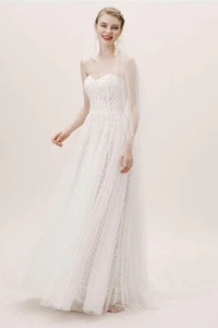 Vestido de Boda Willowby Ivory Córdoba Ofelia BHLDN Talla 2. Nuevo con etiquetas - Imagen 1 de 11