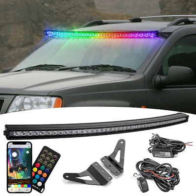 Barra de luz LED de 50" para Jeep Grand Cherokee 1999-2004 + persecución RGB + soportes de techo + cable Foto 1 de 4