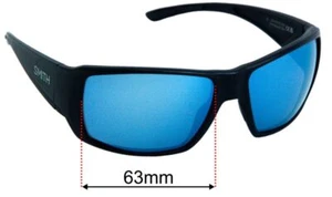 SFx Replacement Sunglass Lenses fits Smith Guides Choice XL - 63mm Wide - Picture 1 of 31