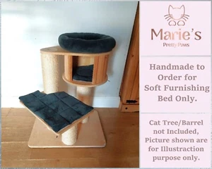 DUNKELGRÜN Haustier Katzenbett Ersatz Set für Naturparadies Katzenbaum Magnolia S - Bild 1 von 17