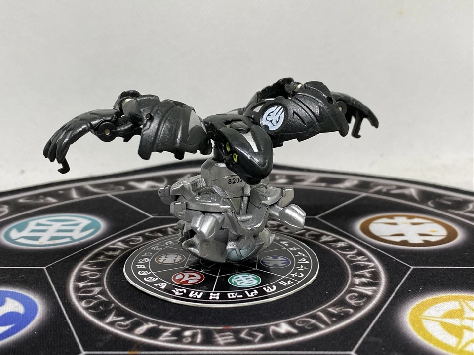 Bakugan Battle Brawlers Darkus Bolcanon Diecast Metal Spins Rare - Image 1 of 4
