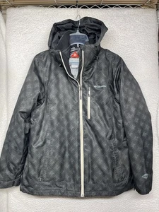 Columbia Jacket Womens XL Black Omni-Heat Hooded Interchange Parka Winter Coat - Picture 1 of 14