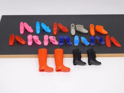Vintage Barbie & Skipper 1960s Lot of Shoes Boots T-Strap Heels Pilgrim Ankle - Image 1 of 4