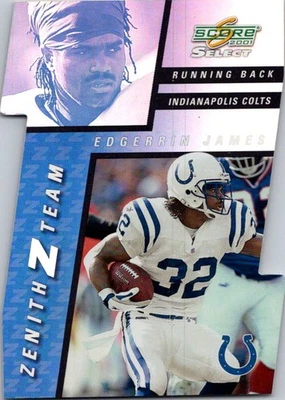 2001 Score Select #ZT-25 Edgerrin James Zenith Z-Team #/100 - Image 1 of 2