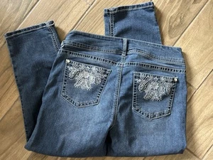 Women's Luscious Curvy Straight Leg Mid-Rise Stretch Juniors Jeans Size 13 reg - Picture 1 of 11