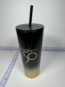 Disney World Parks Starbucks Tumbler 50th Anniversary Black & Gold Luxe 🥰 - Bild 1 von 3
