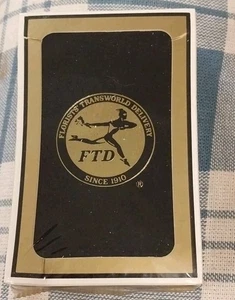 Florists' Transworld Delivery Gemaco Bridge Playing Cards Made In USA 🇺🇸 - Picture 1 of 2