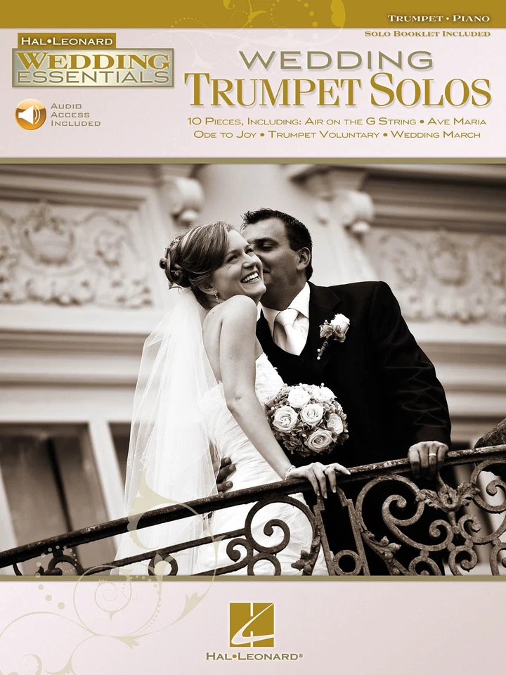 Wedding Trumpet Solos & Piano Sheet Music Hal Leonard Love Book Online Audio - Image 1 of 1