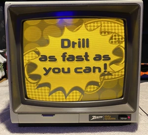 🎅🏼 12" INCH 4:3 RATIO AMBER CRT MONITOR RARE COMPOSITE INPUT VINTAGE COMPUTER - Picture 1 of 16